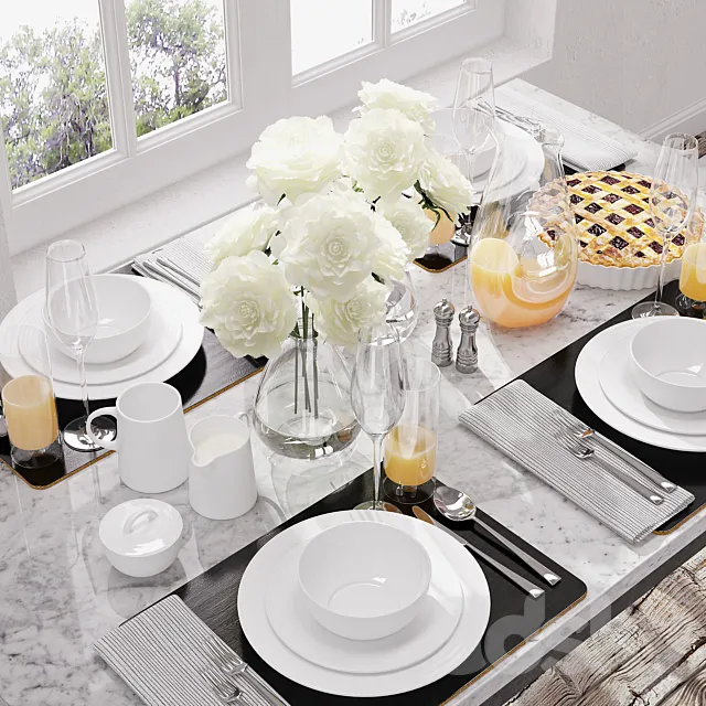 Tableware by Crate&Barrel 3DModel Tableware by Crate&Barrel 3DModel