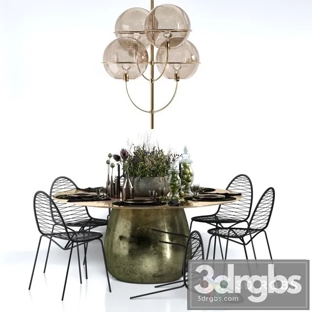 Tableware Decoration Set 3D Model Download