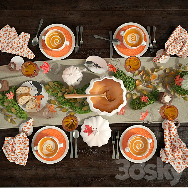 Tableware Halloween 3DModel