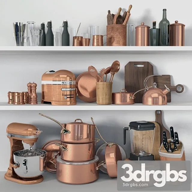 Tableware Kitchen decor 3D Model Download Tableware Kitchen decor 3D Model Download