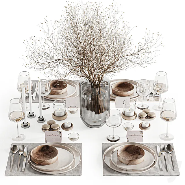 Tableware M set 31 3D Model