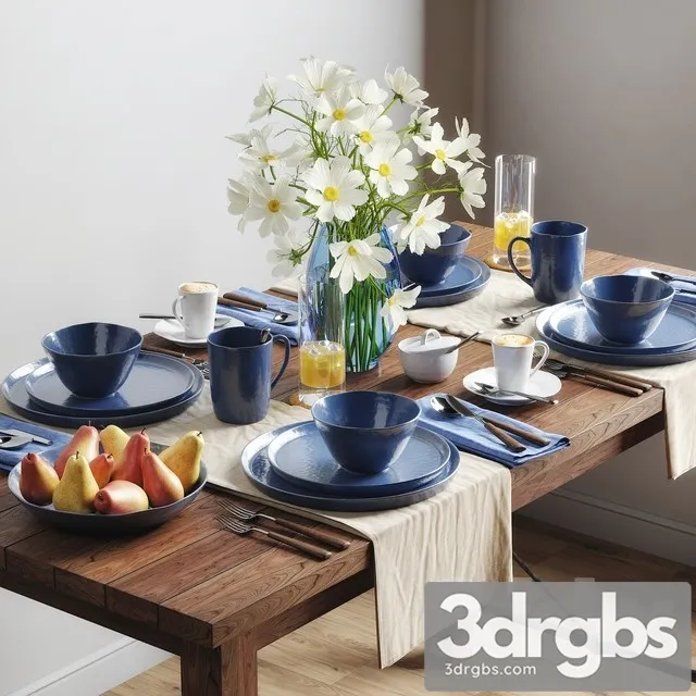 Tableware Set 112 3D Model Download Tableware Set 112 3D Model Download