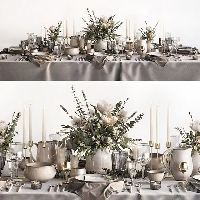 Tableware set 2 3D Model