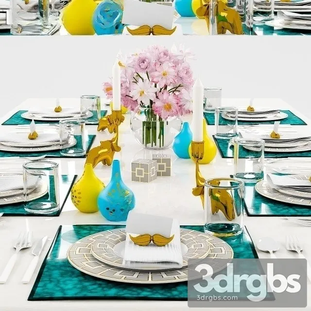 Tableware Set 2 3D Model Download Tableware Set 2 3D Model Download