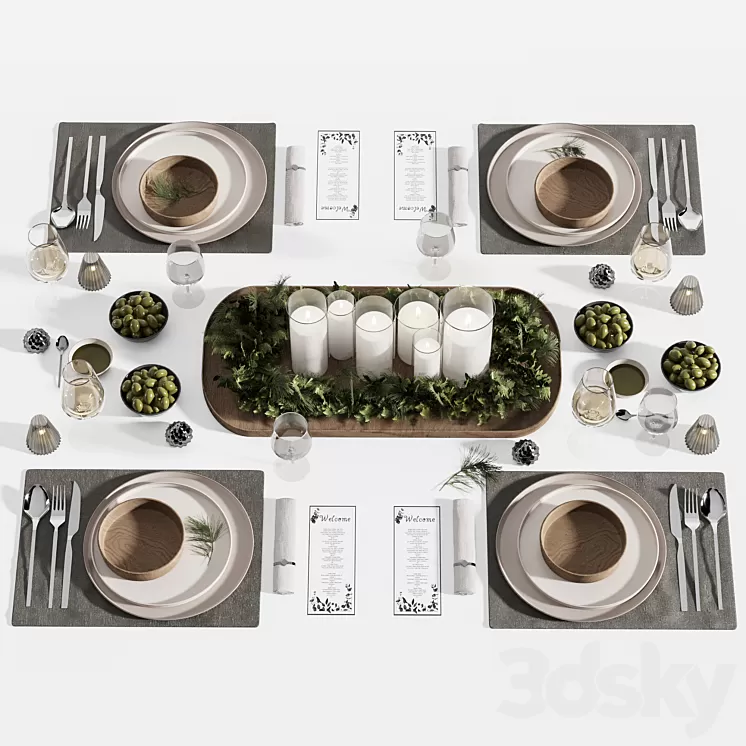 tableware set3 3D Model