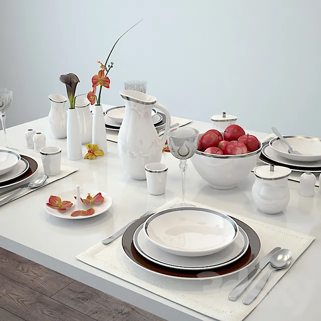 Tableware VINTAGE 3DModel Tableware VINTAGE 3DModel