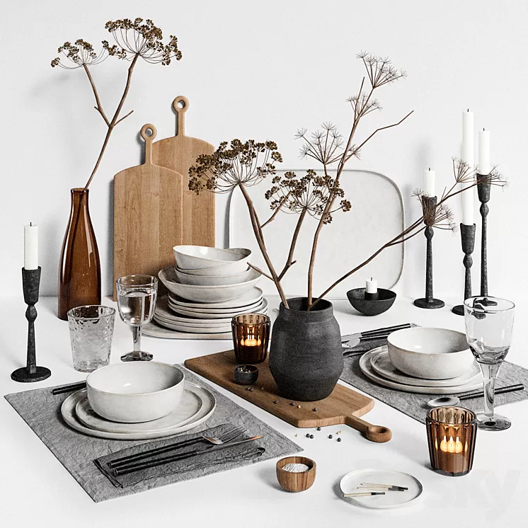 Tablewear 08 3D Model Free Download Tablewear 08 3D Model Free Download