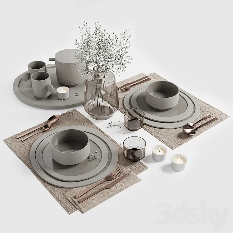 Tablewear_01 3D Model Free Download