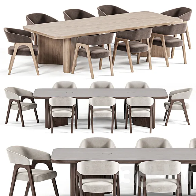 Tabmi Dining TableChair BernDeephouse 3D Model Tabmi Dining TableChair BernDeephouse 3D Model