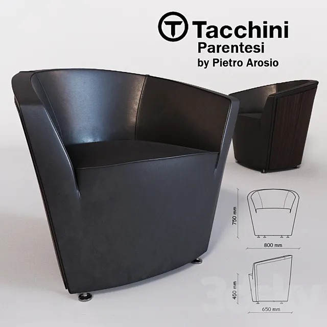 Tacchini _ Parentesi (Armchair) 3DModel Tacchini _ Parentesi (Armchair) 3DModel