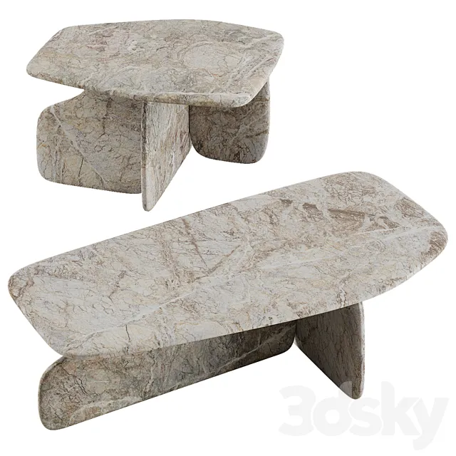 Tacchini DOLMEN Coffee Table 3D Model Tacchini DOLMEN Coffee Table 3D Model