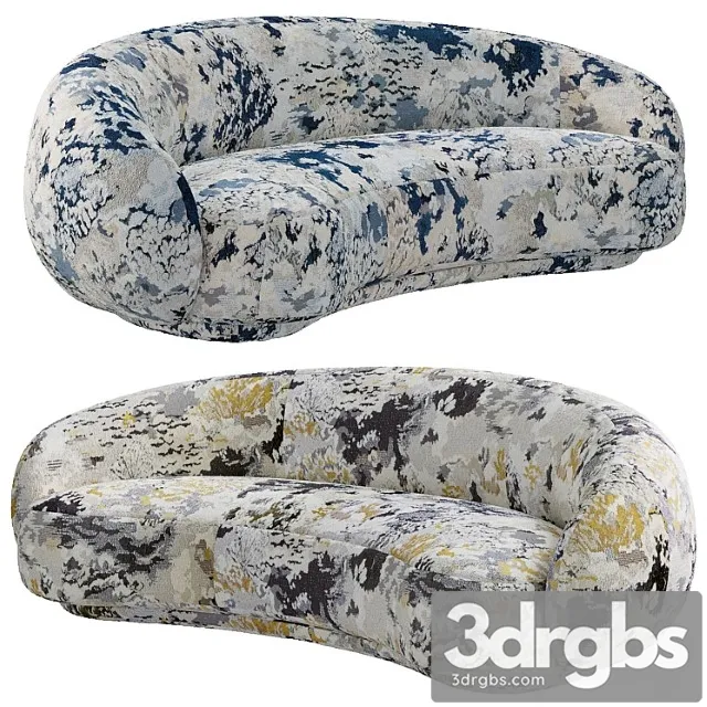 Tacchini julep sofa custom by metaphores blue