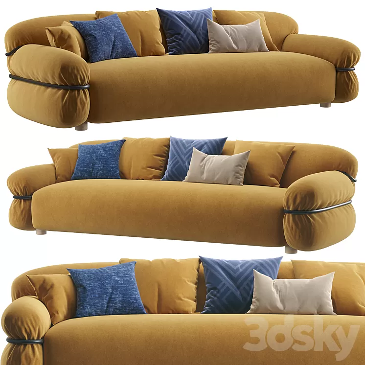 Tacchini Sesann sofa 3D Model