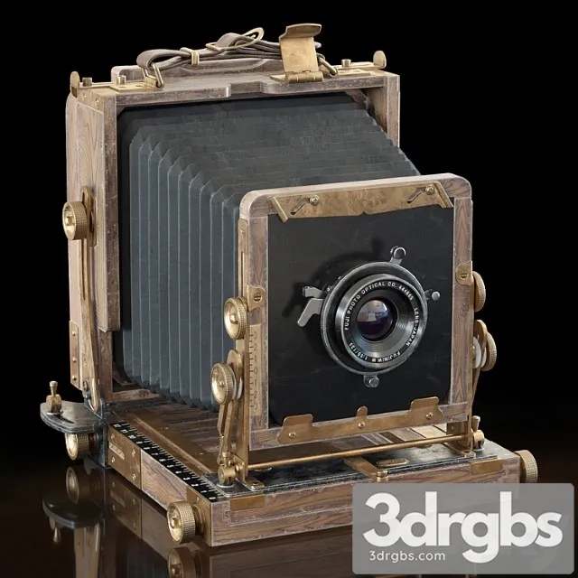 Tachihara 4×5 field camera for the competition 3D Model Download