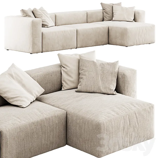 Takimi Sofa 02 by La Cividina 3D Model Takimi Sofa 02 by La Cividina 3D Model