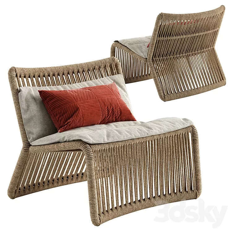 Talenti cliff armchair 3D Model