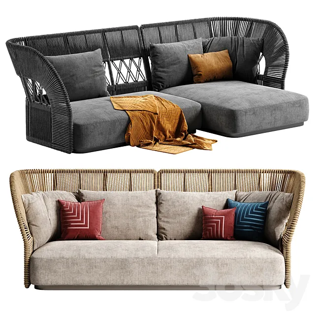 Talenti Cliff Deco sofa 1 3DModel Talenti Cliff Deco sofa 1 3DModel