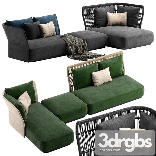 Talenti cliff sofa 2 2 3D Model Download