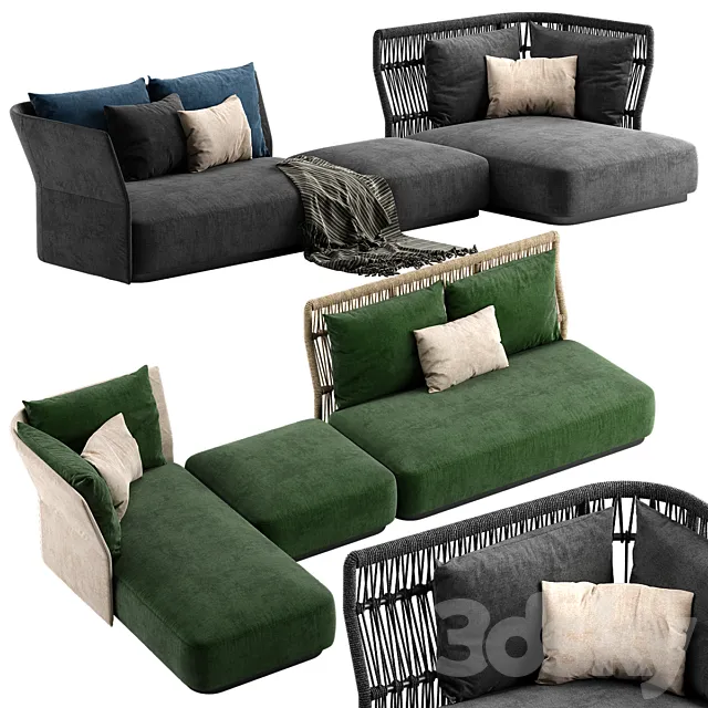 Talenti Cliff sofa 2 3DModel