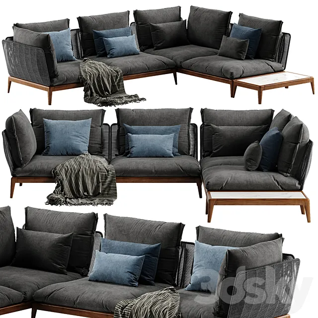 Talenti Cruise sofa 2 3D Model Talenti Cruise sofa 2 3D Model