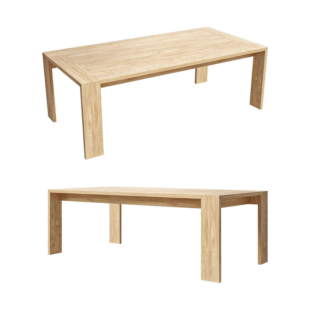 Talenti – Dining table Argo Wood 3D Model Talenti – Dining table Argo Wood 3D Model