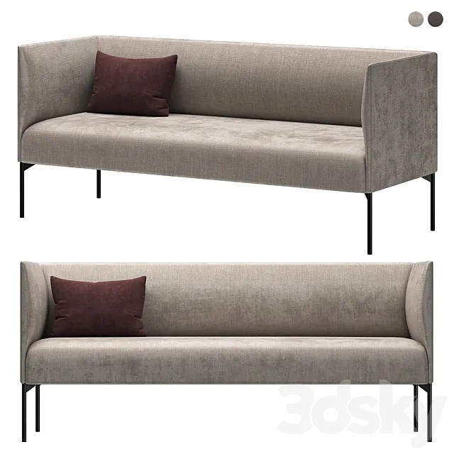 Talk 3-seater sofa 3D Model Talk 3-seater sofa 3D Model