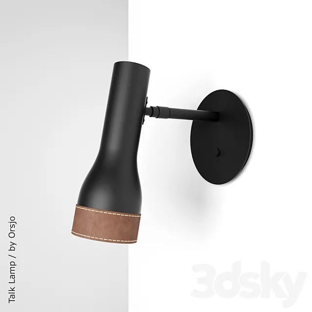 Talk Wall Lamp by Orsjo 3D Model