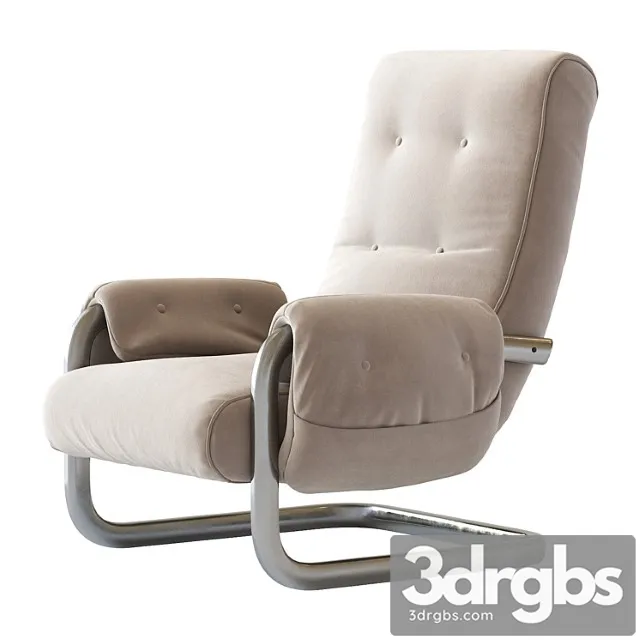 Tan brown mohair velvet large lounge chairs guido faleschini 1970& 3D Model Download Tan brown mohair velvet large lounge chairs guido faleschini 1970& 3D Model Download