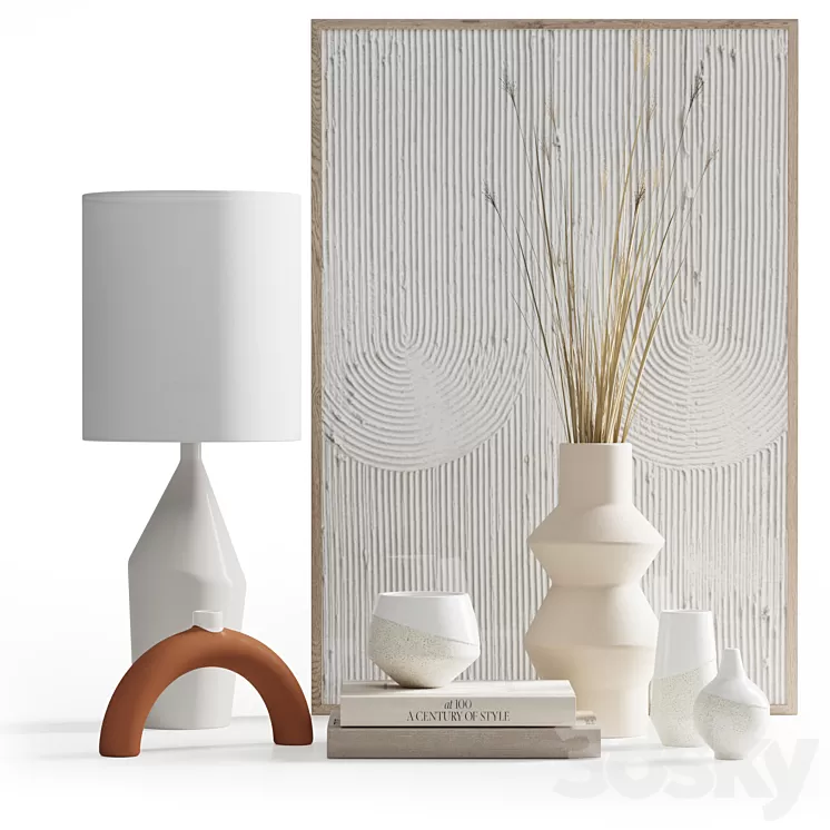 tan_deco_set 3D Model