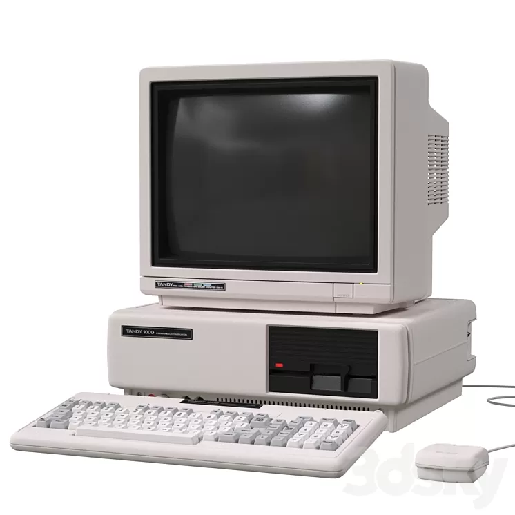 Tandy 1000 Personal Computer 3D Model