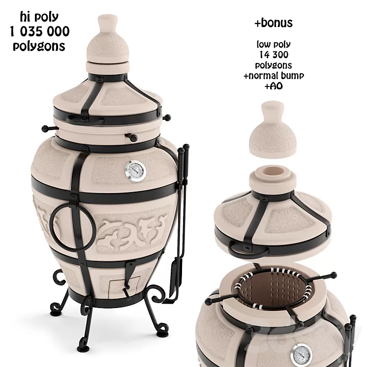 “TANDYR “”FAMILY””” 3D Model