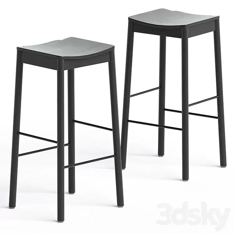 Tangerine Bar Stool 3D Model Free Download