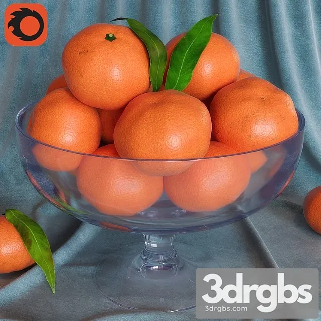 Tangerines 3D Model Download