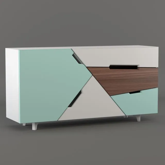 TANGRAM Sideboard 3D Model TANGRAM Sideboard 3D Model
