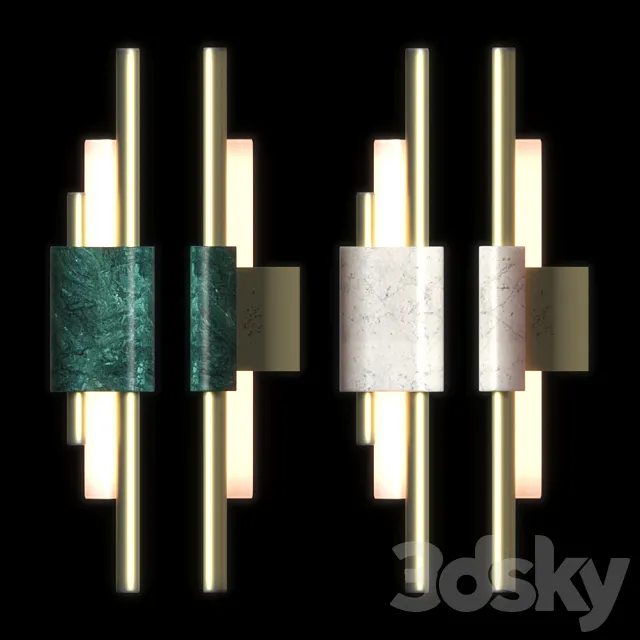 Tanto Small Wall Light 3D Model