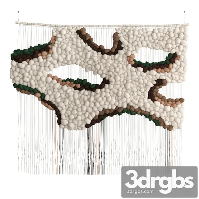 Tapestry With Colored Inserts by Helen Loom 3D Model Download