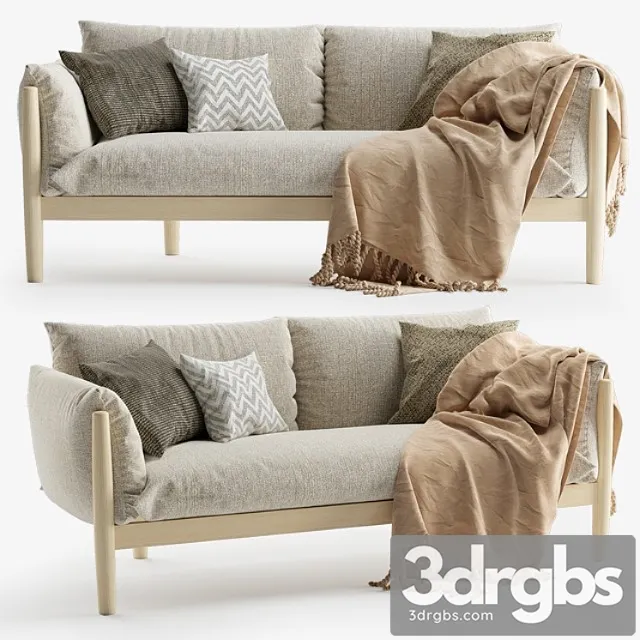 Tapio sofa 2 seater 2 3D Model Download