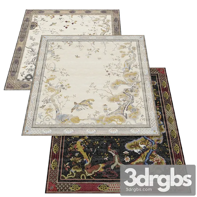 Tapis Rouge Chinoiserie 2 3D Model Download
