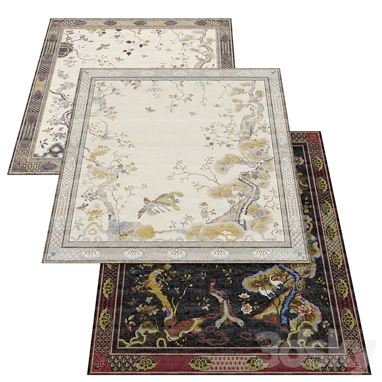 Tapis Rouge Chinoiserie 3D Model