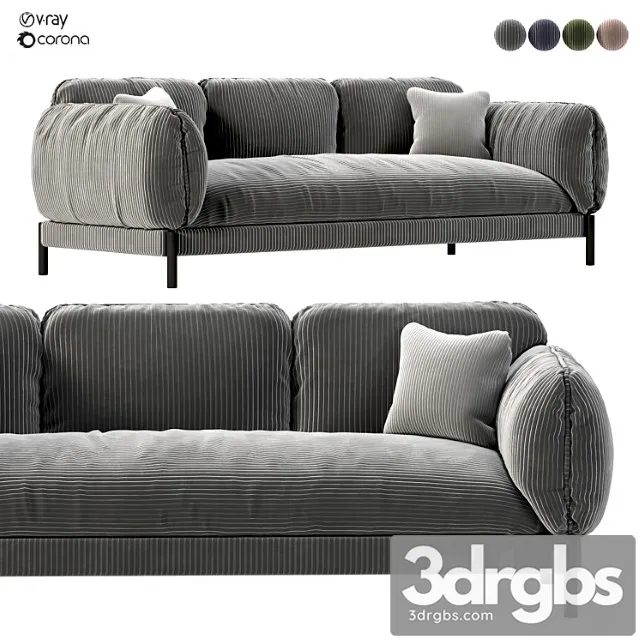 Tarantino sofa 2 3D Model Download