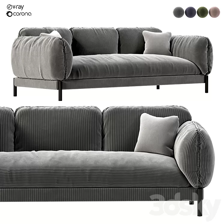 Tarantino Sofa 3D Model Free Download