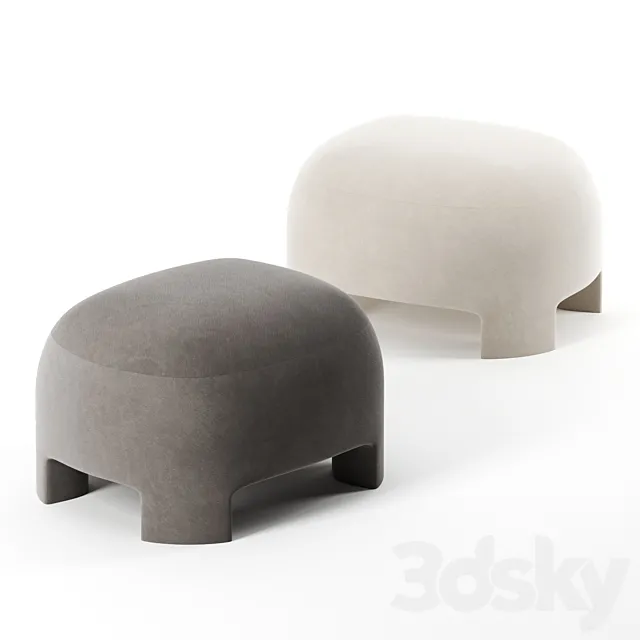 TARU pouf by Ligne Roset 3DModel TARU pouf by Ligne Roset 3DModel