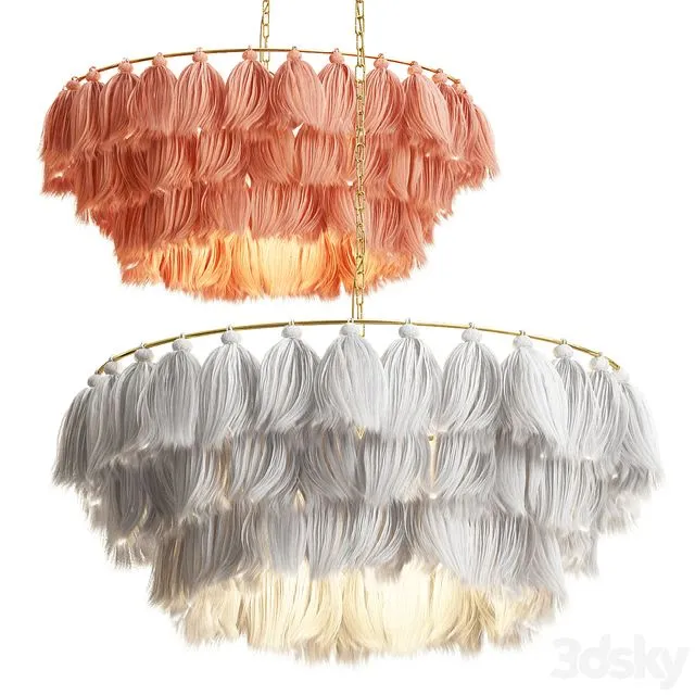 Tassel Pendant Lamp 3D Model Tassel Pendant Lamp 3D Model