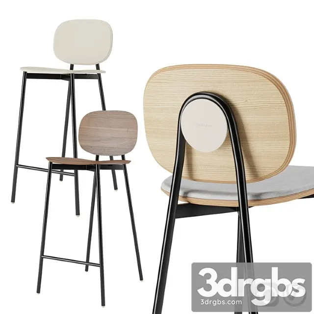 Tata bar stool by pointhouse 2 3D Model Download Tata bar stool by pointhouse 2 3D Model Download