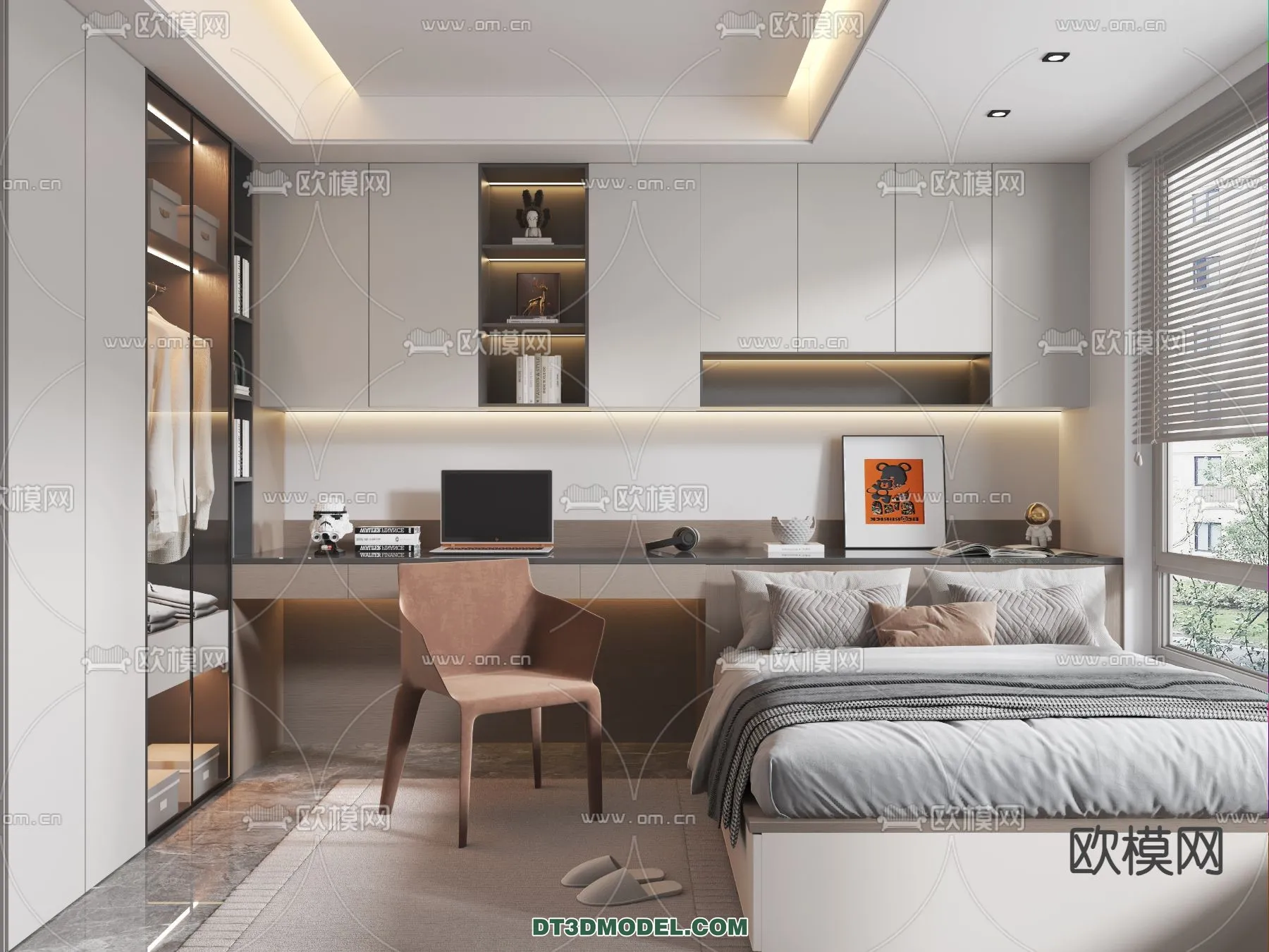Tatami Bedroom – Japan Bedroom – 3D Scene – 029