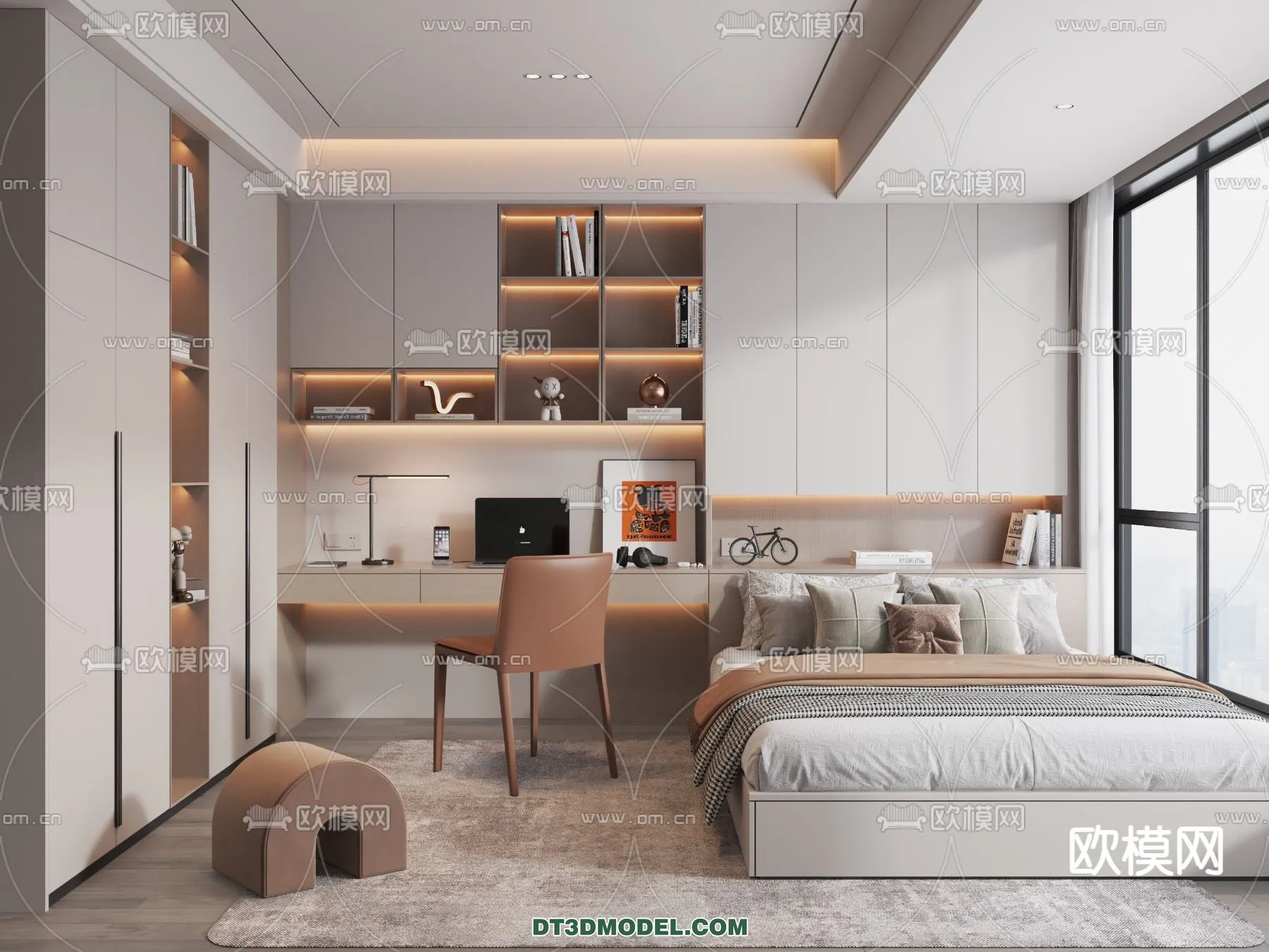 Tatami Bedroom – Japan Bedroom – 3D Scene – 030