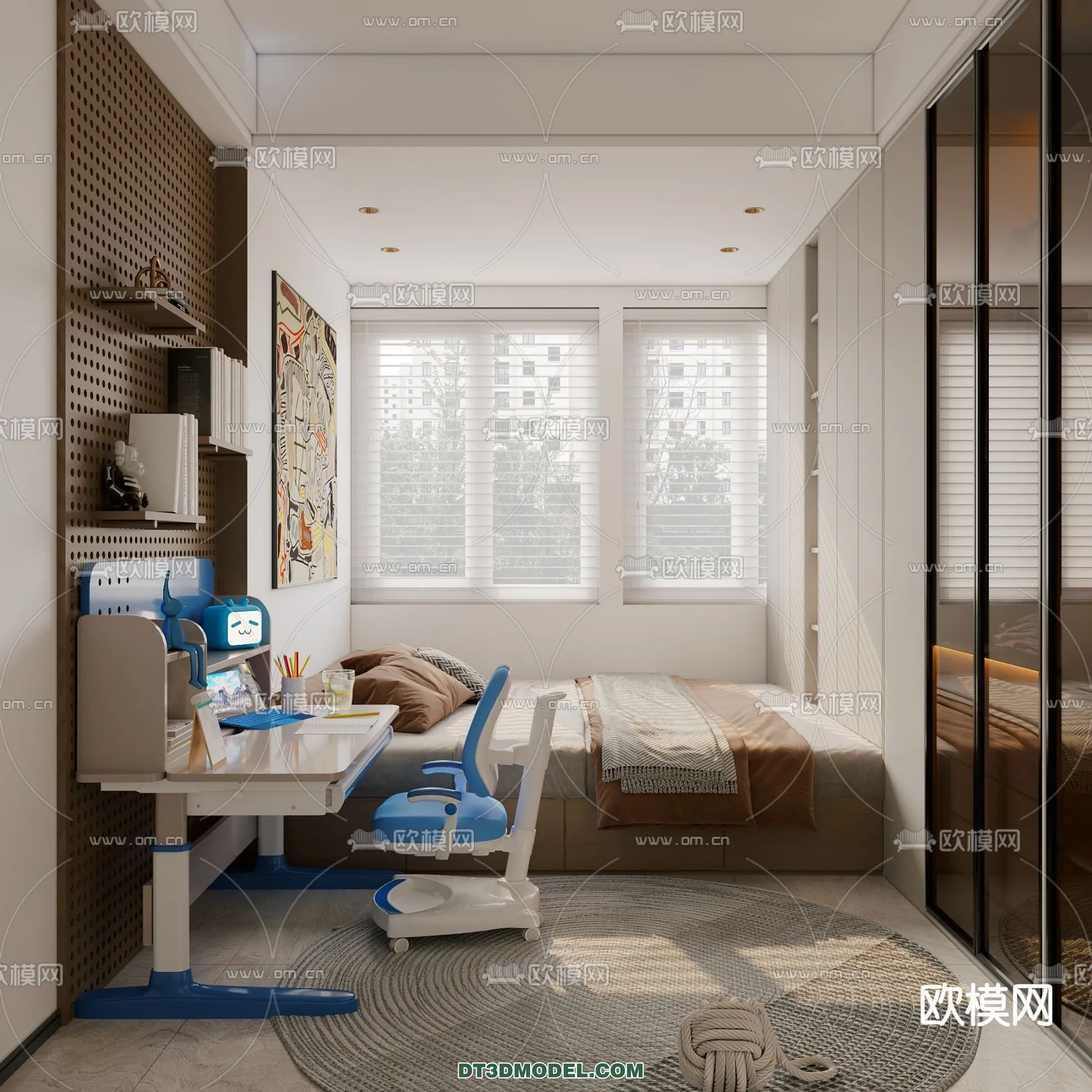 Tatami Bedroom – Japan Bedroom – 3D Scene – 041