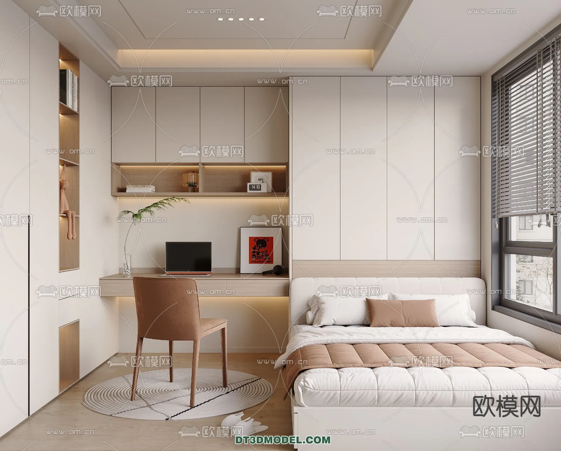 Tatami Bedroom – Japan Bedroom – 3D Scene – 051