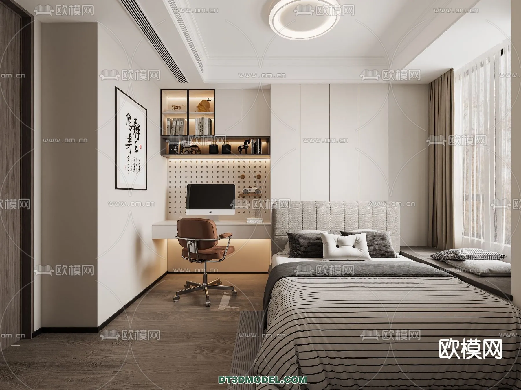 Tatami Bedroom – Japan Bedroom – 3D Scene – 078