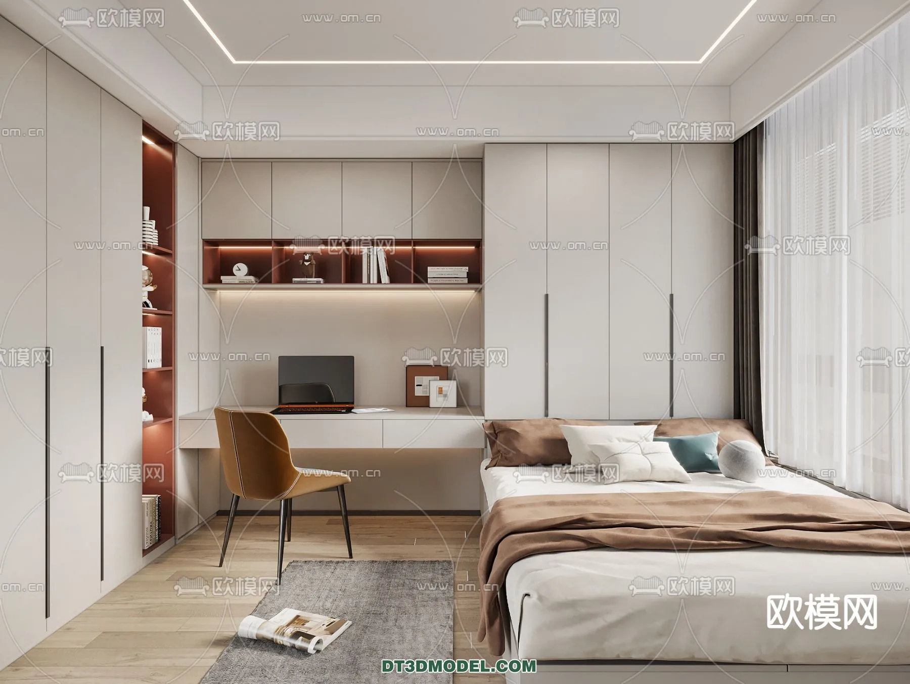 Tatami Bedroom – Japan Bedroom – 3D Scene – 079